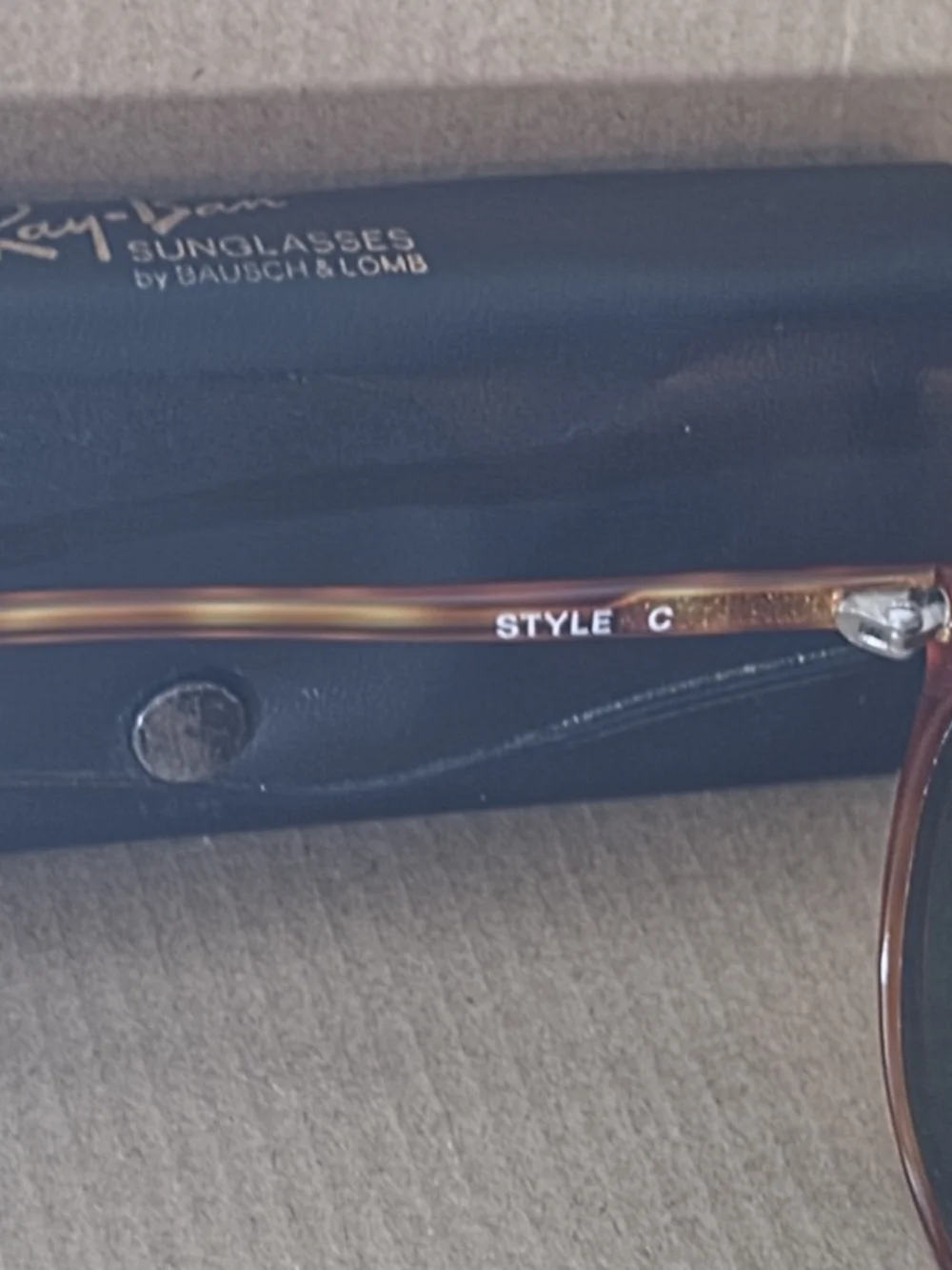 Ray-Ban Tortoiseshell Round Sunglasses - Dark Green Lenses